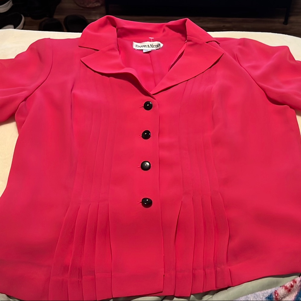 Danny & Nicole Pink Button Down Shirt